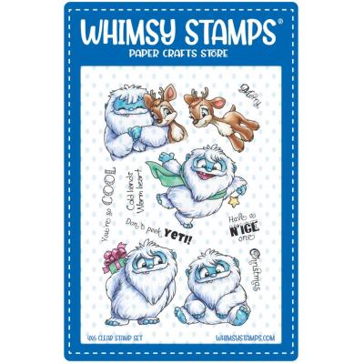 Whimsy Stamps Stempel - Don't Peek Yeti